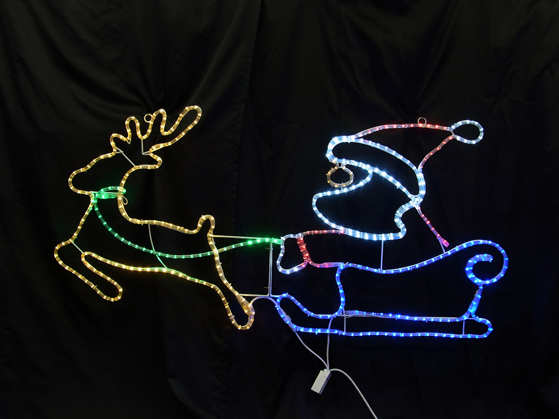 クリスマスデコレーション はしごサンタ DCH-011 クリスマス イルミネーション ハシゴサンタ 組み立て式 サンタクロース モチーフライト - 5